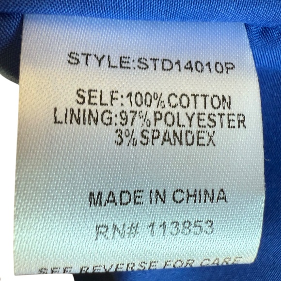 Baltic Born Blue and Pink Floral Short Sleeve Midi Dress Sz M - Picture 9 of 9